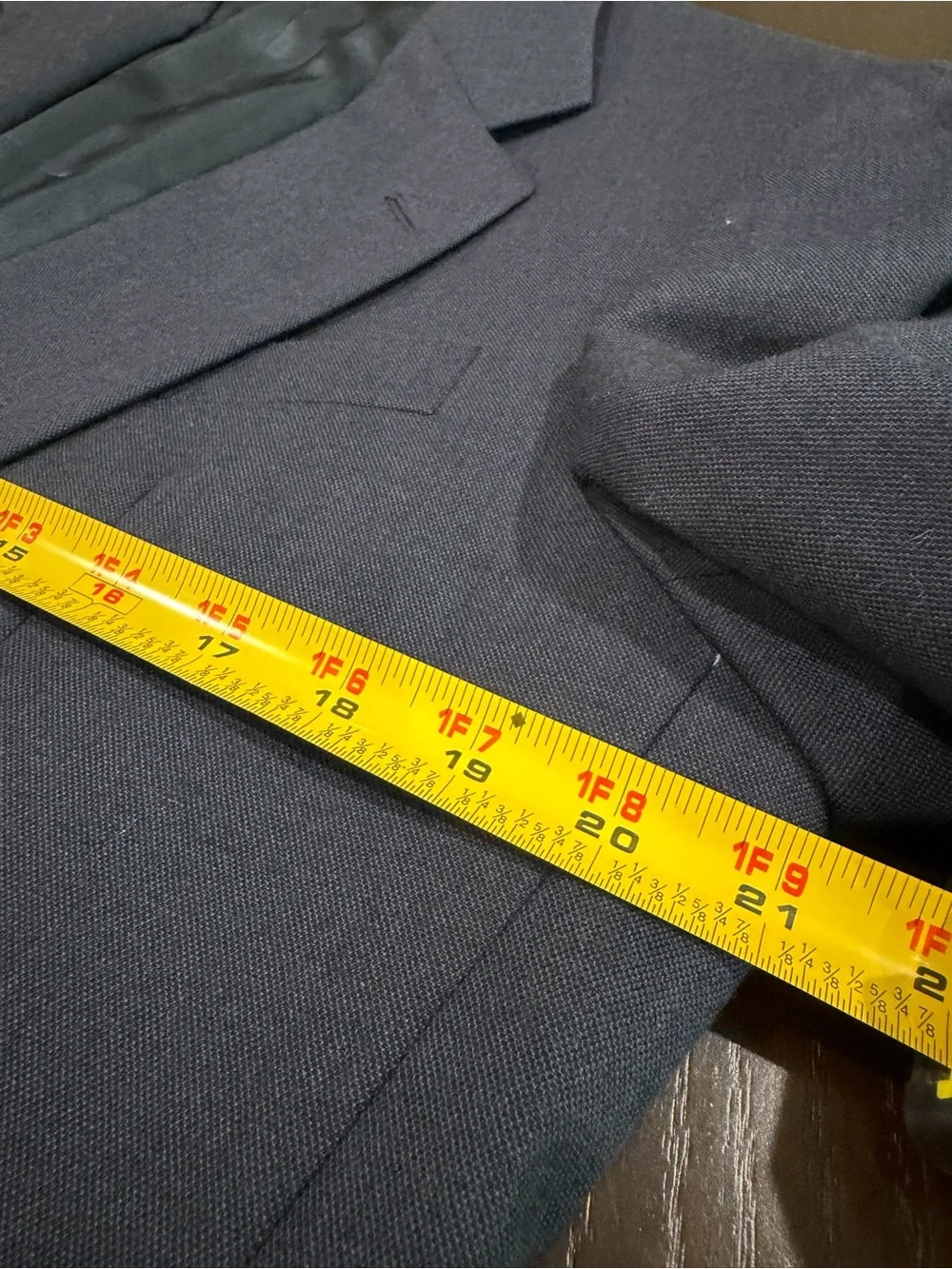 Alan Flusser Saks Fifth Avenue Suit Men 100% Wool Made in Canada Blue